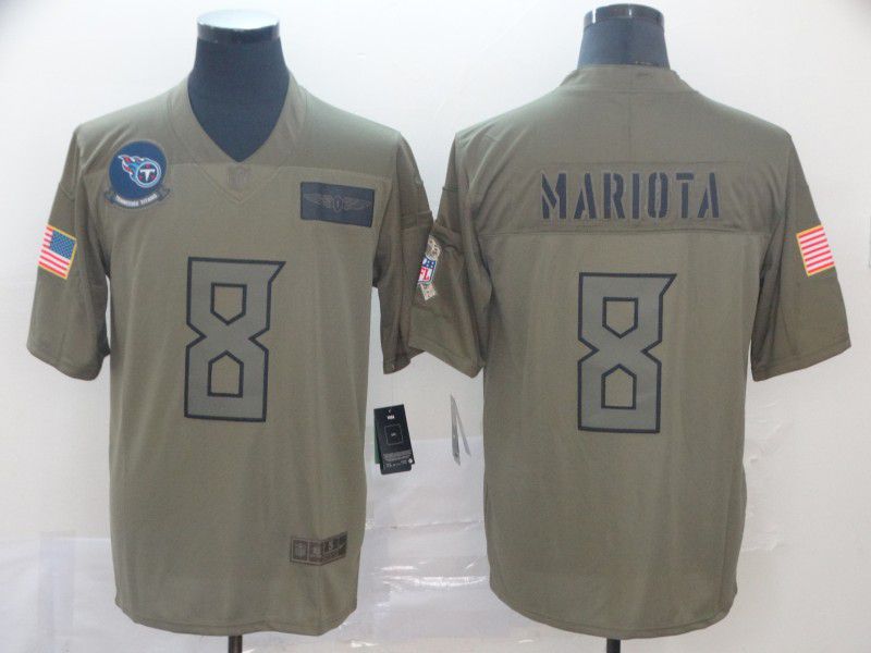 Men Tennessee Titans #8 Mariota Nike Camo 2019 Salute to Service Limited NFL Jerseys->pittsburgh steelers->NFL Jersey